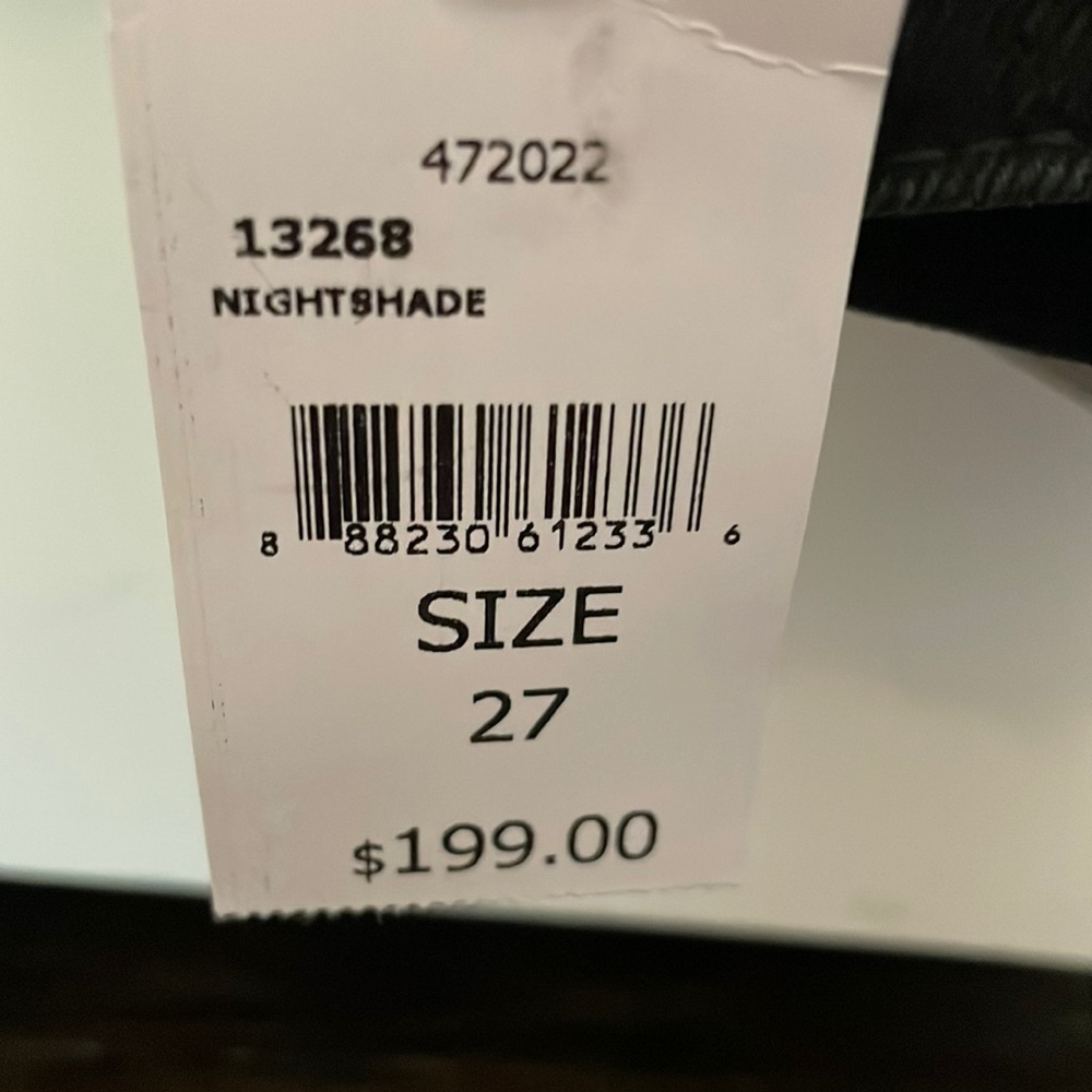 DL1961 jeans, size 27 in nightshade - never been worn - NWT